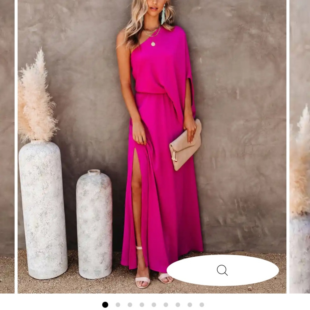 Fushia dress, only wore once.